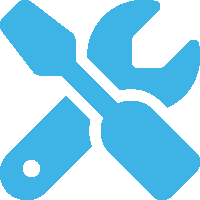 Screwdriver and wrench stylized icon representing the the maintenance included with Hollywood Beach property management services